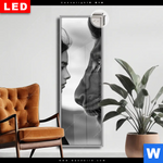 Leuchtbild Dia Seelenblick Loewe Frau Schmal Produktvorschau mit dem Bild Seelenblick - Löwe & Frau im Format Schmal.