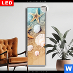 Leuchtbild Dia Seesterne Muscheln Schmal Produktvorschau mit dem Bild Seesterne & Muscheln im Format Schmal.