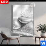 Leuchtbild Dia Silberne Zen Harmonie Hochformat Produktvorschau mit dem Bild Silberne Zen Harmonie im Format Hochformat.