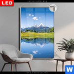 Leuchtbild Dia Sommerlandschaft In Den Alpen Hochformat Produktvorschau mit dem Bild Sommerlandschaft in den Alpen im Format Hochformat.
