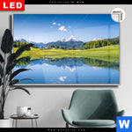 Leuchtbild Dia Sommerlandschaft In Den Alpen Querformat Produktvorschau mit dem Bild Sommerlandschaft in den Alpen im Format Querformat.