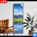 Leuchtbild Dia Sommerlandschaft In Den Alpen Schmal Produktvorschau mit dem Bild Sommerlandschaft in den Alpen im Format Schmal.