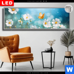 Leuchtbild Dia Sommerwiese Mit Schmetterlingen Panorama Produktvorschau mit dem Bild Sommerwiese mit Schmetterlingen im Format Panorama.