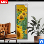 Leuchtbild Dia Sonnenblumenfeld Schmal Produktvorschau mit dem Bild Sonnenblumenfeld im Format Schmal.