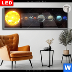 Leuchtbild Dia Sonnensystem Panorama Produktvorschau mit dem Bild Sonnensystem im Format Panorama.