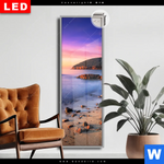 Leuchtbild Dia Sonnenuntergang In Bucht Schmal Produktvorschau mit dem Bild Sonnenuntergang in Bucht im Format Schmal.