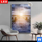 Leuchtbild Dia Sonnenuntergang Meer Hochformat Produktvorschau mit dem Bild Sonnenuntergang & Meer im Format Hochformat.