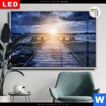 Leuchtbild Dia Sonnenuntergang Meer Querformat Produktvorschau mit dem Bild Sonnenuntergang & Meer im Format Querformat.