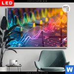 Leuchtbild Dia Sound Wave Querformat Produktvorschau mit dem Bild Sound Wave im Format Querformat.