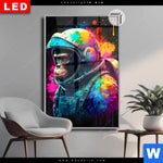 Leuchtbild Dia Space Monkey Hochformat Produktvorschau mit dem Bild Space Monkey im Format Hochformat.