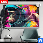 Leuchtbild Dia Space Monkey Querformat Produktvorschau mit dem Bild Space Monkey im Format Querformat.