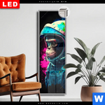 Leuchtbild Dia Space Monkey Schmal Produktvorschau mit dem Bild Space Monkey im Format Schmal.