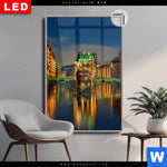 Leuchtbild Dia Speicherstadt Hamburg Hochformat Produktvorschau mit dem Bild Speicherstadt Hamburg im Format Hochformat.