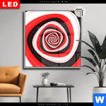 Leuchtbild Dia Spirale In Rot Weiss Schwarz Quadrat Produktvorschau mit dem Bild Spirale in rot weiß schwarz im Format Quadrat.