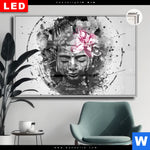 Leuchtbild Dia Statue Mit Blume Grunge Stil Querformat Produktvorschau mit dem Bild Statue mit Blume - Grunge-Stil im Format Querformat.