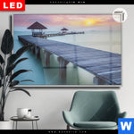 Leuchtbild Dia Steg Ins Meer Querformat Produktvorschau mit dem Bild Steg ins Meer im Format Querformat.