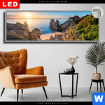 Leuchtbild Dia Steg Zum Meer Panorama Produktvorschau mit dem Bild Steg zum Meer im Format Panorama.