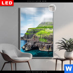 Leuchtbild Dia Steilkueste Am Meer Hochformat Produktvorschau mit dem Bild Steilküste am Meer im Format Hochformat.