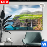 Leuchtbild Dia Steilkueste Am Meer Querformat Produktvorschau mit dem Bild Steilküste am Meer im Format Querformat.