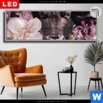 Leuchtbild Dia Stier Mit Blumen Panorama Produktvorschau mit dem Bild Stier mit Blumen im Format Panorama.