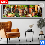 Leuchtbild Dia Stillleben Mit Mediterranen Kraeutern Panorama Produktvorschau mit dem Bild Stillleben mit mediterranen Kräutern im Format Panorama.