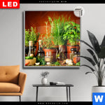 Leuchtbild Dia Stillleben Mit Mediterranen Kraeutern Quadrat Produktvorschau mit dem Bild Stillleben mit mediterranen Kräutern im Format Quadrat.