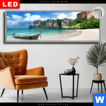 Leuchtbild Dia Strand In Thailand Panorama Produktvorschau mit dem Bild Strand in Thailand im Format Panorama.