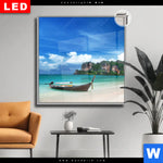 Leuchtbild Dia Strand In Thailand Quadrat Produktvorschau mit dem Bild Strand in Thailand im Format Quadrat.