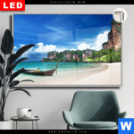 Leuchtbild Dia Strand In Thailand Querformat Produktvorschau mit dem Bild Strand in Thailand im Format Querformat.