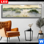 Leuchtbild Dia Strand Mit Sandduenen Panorama Produktvorschau mit dem Bild Strand mit Sanddünen im Format Panorama.