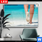 Leuchtbild Dia Strandspaziergang Querformat Produktvorschau mit dem Bild Strandspaziergang im Format Querformat.