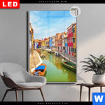 Leuchtbild Dia Strassen Von Venedig Hochformat Produktvorschau mit dem Bild Straßen von Venedig im Format Hochformat.