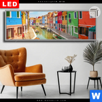 Leuchtbild Dia Strassen Von Venedig Panorama Produktvorschau mit dem Bild Straßen von Venedig im Format Panorama.