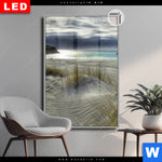 Leuchtbild Dia Stuermischer Himmel Am Strand Hochformat Produktvorschau mit dem Bild Stürmischer Himmel am Strand im Format Hochformat.