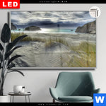 Leuchtbild Dia Stuermischer Himmel Am Strand Querformat Produktvorschau mit dem Bild Stürmischer Himmel am Strand im Format Querformat.