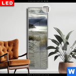 Leuchtbild Dia Stuermischer Himmel Am Strand Schmal Produktvorschau mit dem Bild Stürmischer Himmel am Strand im Format Schmal.