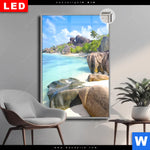 Leuchtbild Dia Suedsee Paradies Hochformat Produktvorschau mit dem Bild Südsee Paradies im Format Hochformat.