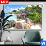 Leuchtbild Dia Suedsee Paradies Querformat Produktvorschau mit dem Bild Südsee Paradies im Format Querformat.