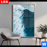 Leuchtbild Dia Surfer Welle Hochformat Produktvorschau mit dem Bild Surfer Welle im Format Hochformat.