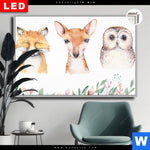 Leuchtbild Dia Tiere Des Waldes Querformat Produktvorschau mit dem Bild Tiere des Waldes im Format Querformat.