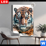 Leuchtbild Dia Tiger Staerke Und Natur Hochformat Produktvorschau mit dem Bild Tiger - Stärke und Natur im Format Hochformat.
