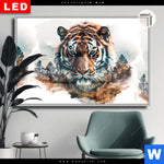 Leuchtbild Dia Tiger Staerke Und Natur Querformat Produktvorschau mit dem Bild Tiger - Stärke und Natur im Format Querformat.