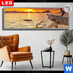 Leuchtbild Dia Traumhafte Meereskulisse Panorama Produktvorschau mit dem Bild Traumhafte Meereskulisse im Format Panorama.