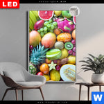 Leuchtbild Dia Tropische Fruechte Hochformat Produktvorschau mit dem Bild Tropische Früchte im Format Hochformat.