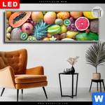Leuchtbild Dia Tropische Fruechte Panorama Produktvorschau mit dem Bild Tropische Früchte im Format Panorama.