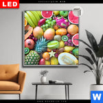 Leuchtbild Dia Tropische Fruechte Quadrat Produktvorschau mit dem Bild Tropische Früchte im Format Quadrat.