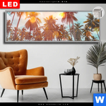 Leuchtbild Dia Tropische Palmen Panorama Produktvorschau mit dem Bild Tropische Palmen im Format Panorama.