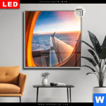 Leuchtbild Dia Ueber Den Wolken Quadrat Produktvorschau mit dem Bild Über den Wolken im Format Quadrat.