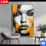 Leuchtbild Dia Urban Art Gesicht Hochformat Produktvorschau mit dem Bild Urban Art Gesicht im Format Hochformat.