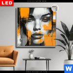 Leuchtbild Dia Urban Art Gesicht Quadrat Produktvorschau mit dem Bild Urban Art Gesicht im Format Quadrat.